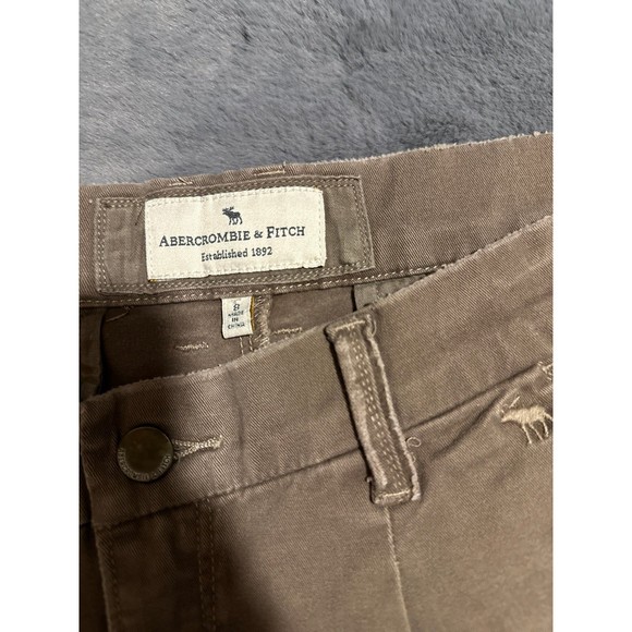 Vintage Abercrombie & Fitch Womens Cuffed Hem Chino Shorts - Picture 2 of 3
